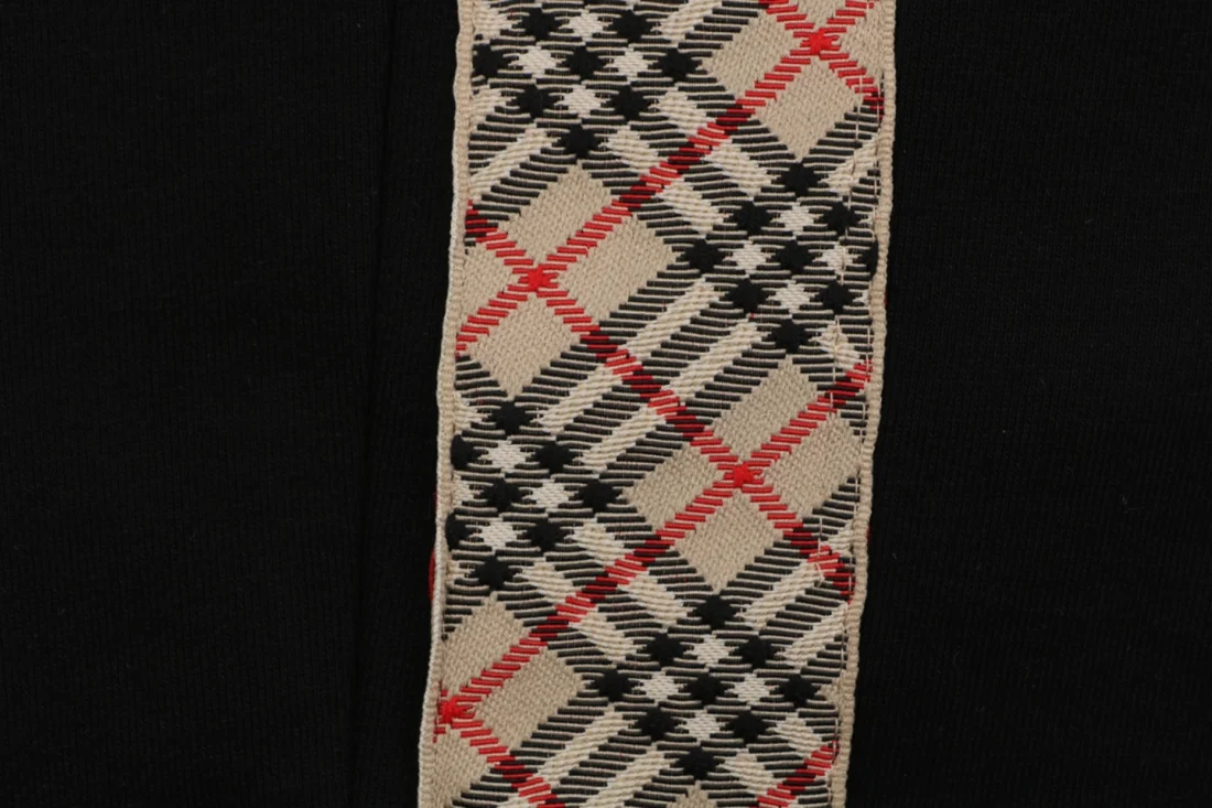 Burberry Check Stripe Sweatpants Black