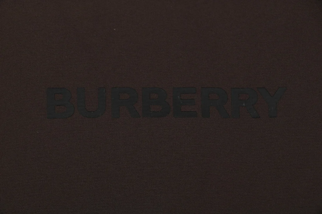 BBry Logo Hooded Zip-Up Jacket (Dark Brown/Black)