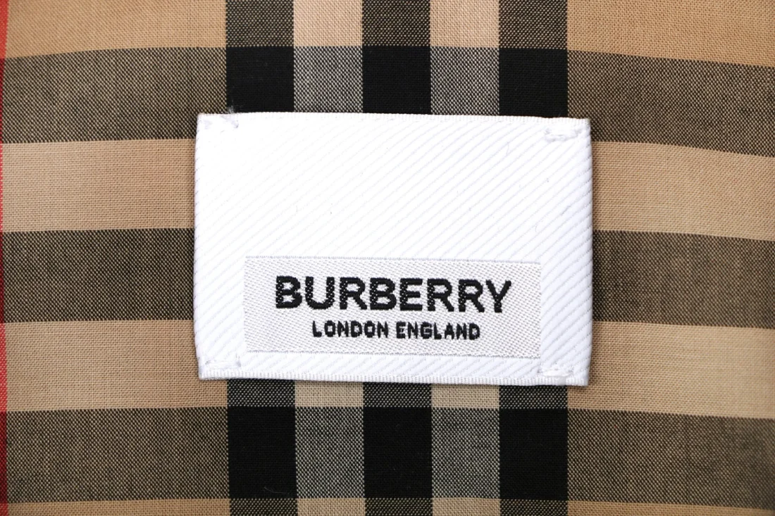 Burberry Logo Print Vintage Check Shirt Brand label