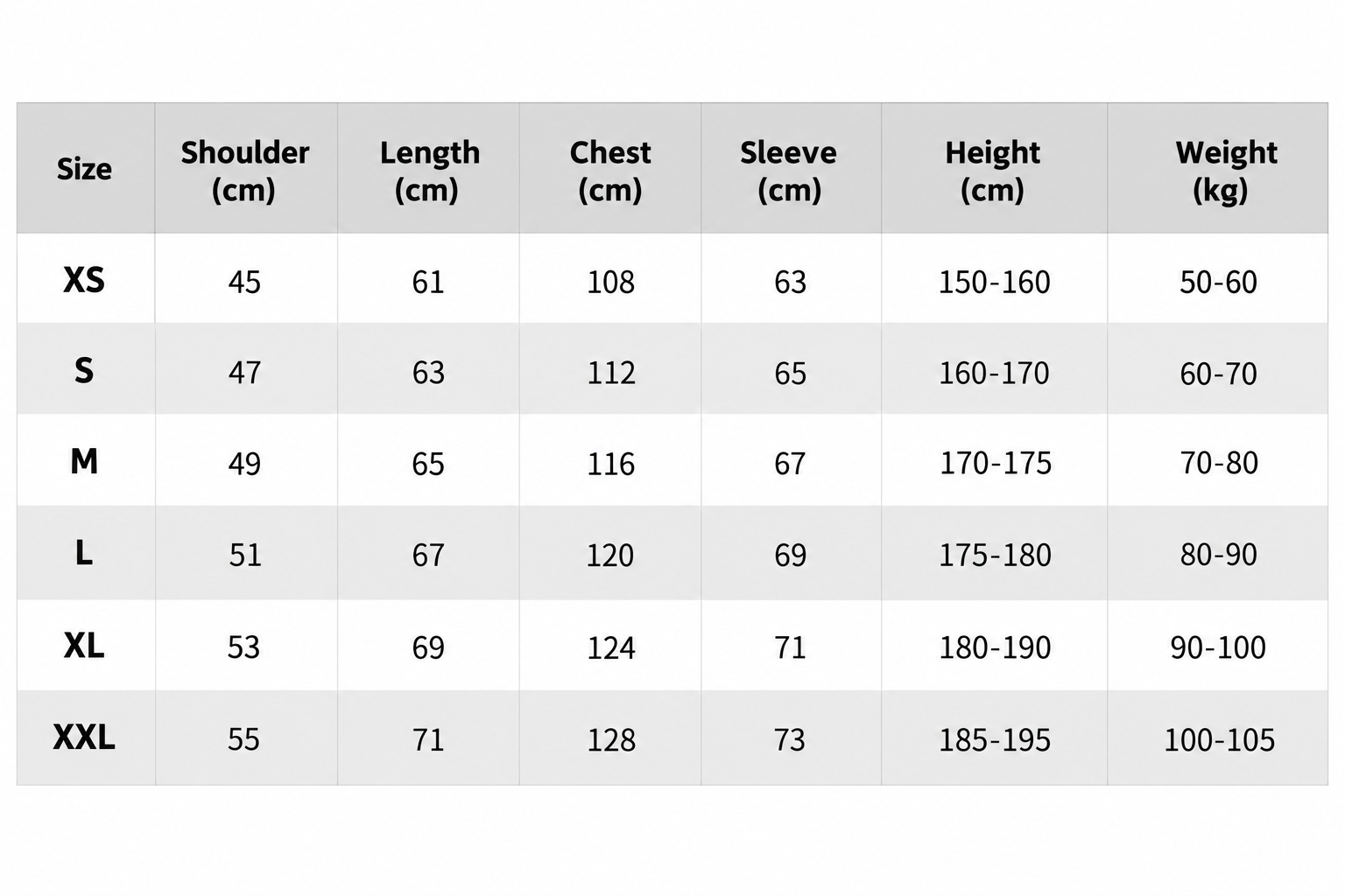 Canada Goose Crofton Black Label Hooded Down Jacket Size Chart