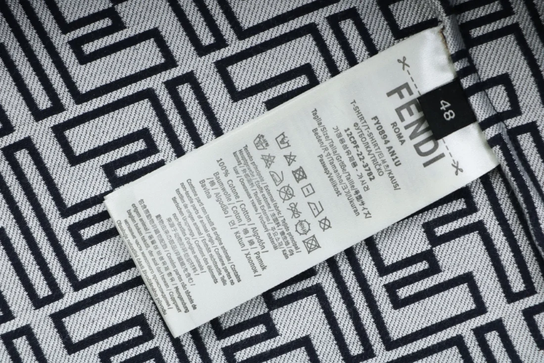 Fendi FF Monogram All-Over Jacket Wash label