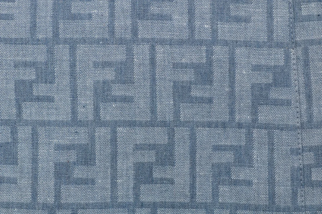 Fendi FF Monogram Light Blue Zip-Up Jacket