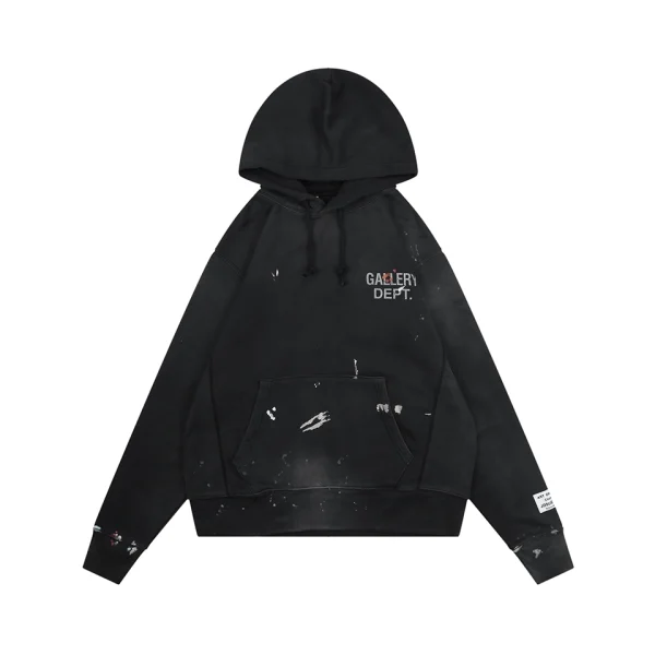 Gallery Dept Red Dot Paint Splatter Vintage Logo Hoodie Front view