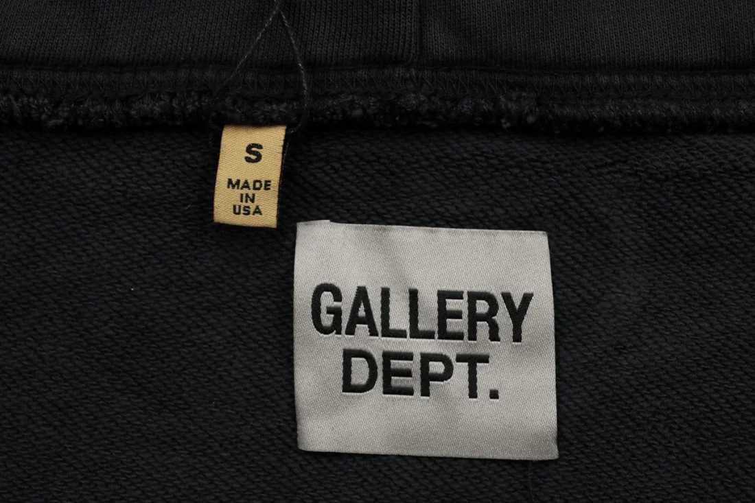 Gallery Dept Red Dot Paint Splatter Vintage Logo Hoodie Brand label