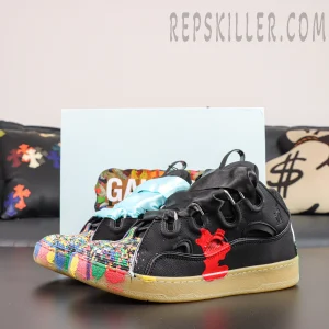 Gallery Dept. x Lanvin Curb Sneakers 'Paint Drip - Black'