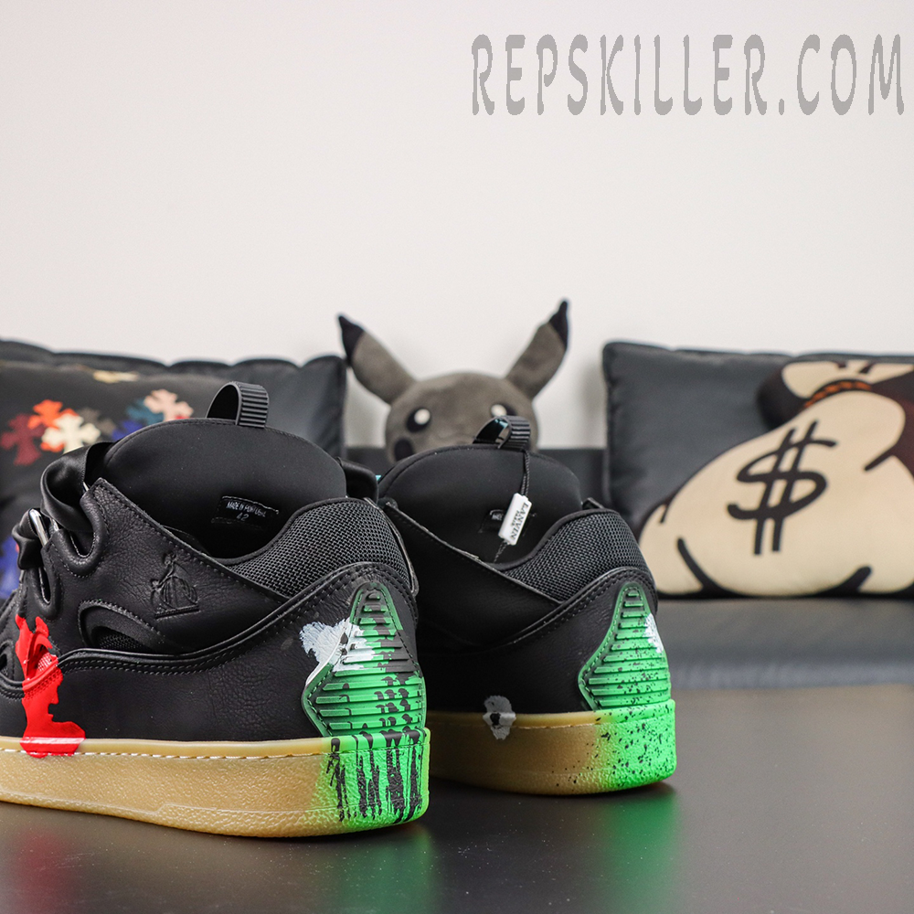 Gallery Dept. x Lanvin Curb Sneakers 'Paint Drip - Black'3.jpg