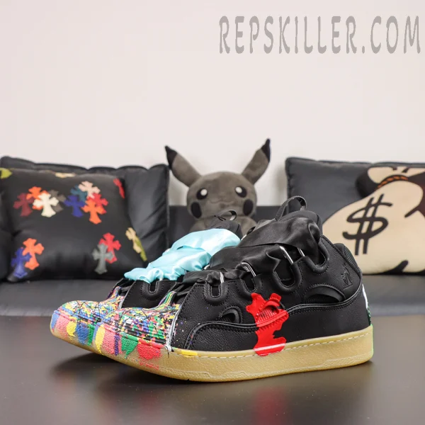 Gallery Dept. x Lanvin Curb Sneakers 'Paint Drip - Black'