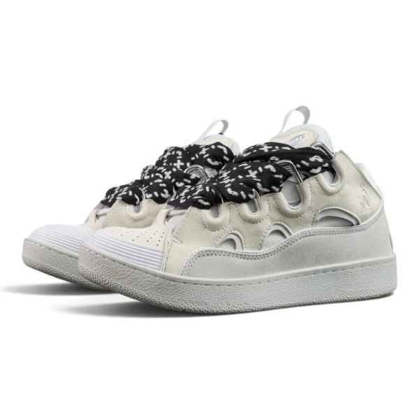 Lanvin Curb Sneakers 'White Black'