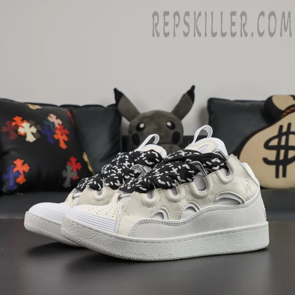 Lanvin Curb Sneakers 'White Black'