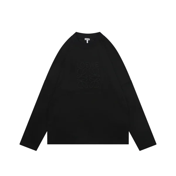 Loewe Anagram Logo Embroidered Shirt Black Front view