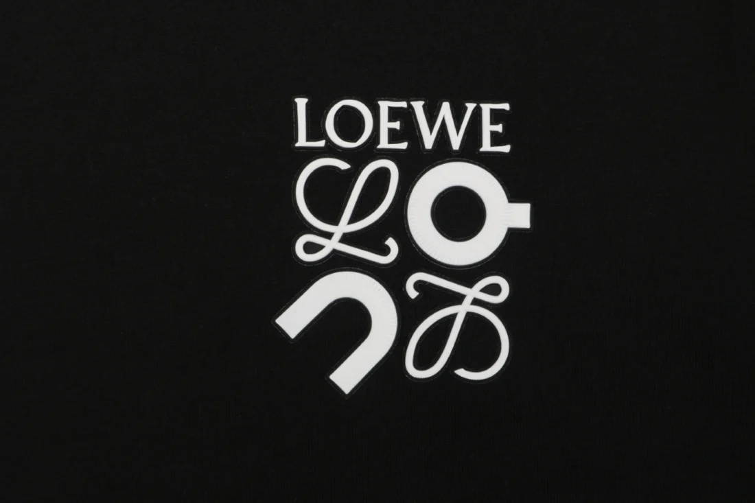 Loewe ON Logo Print Oversized Shirt Brand Print
