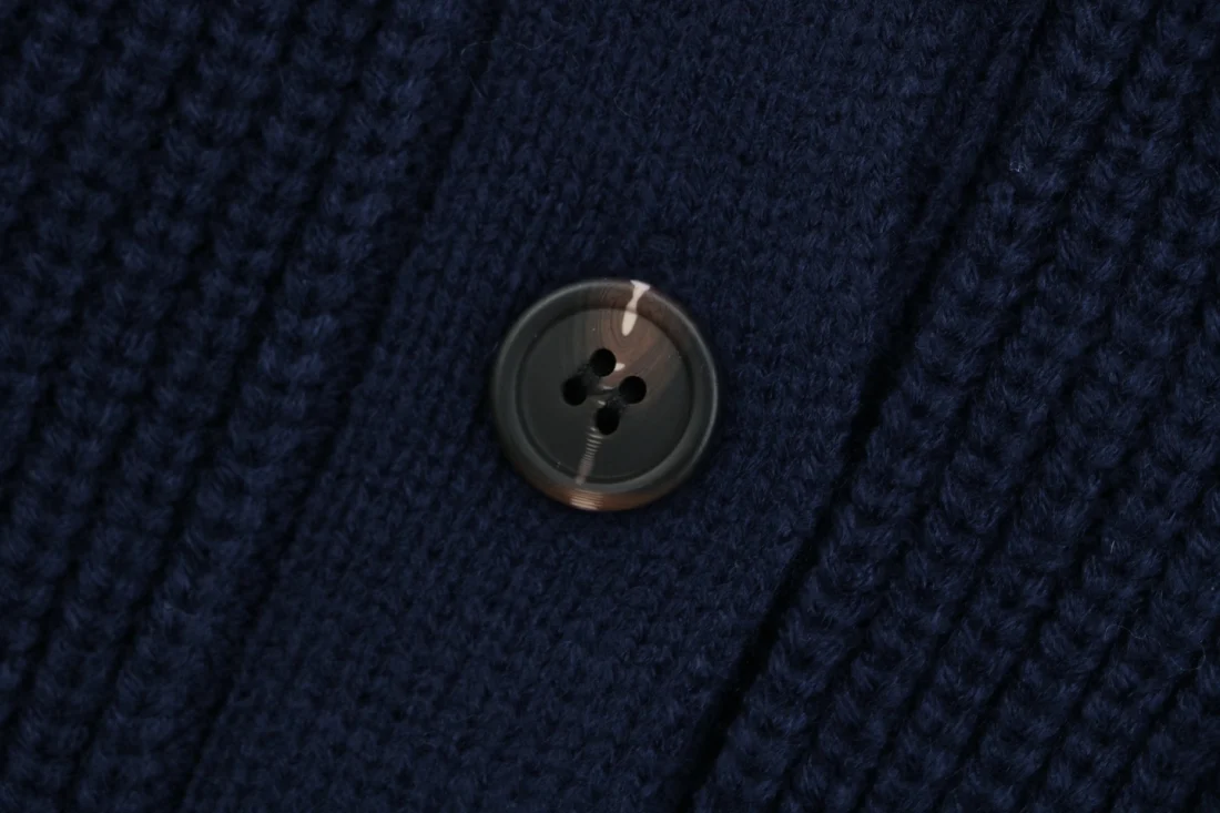 Miu Miu Logo Patch Color Block Knit Cardigan Button