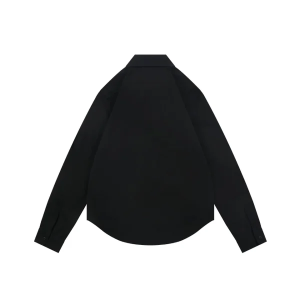 Miu Miu Logo Patch Relaxed Shirt Back view