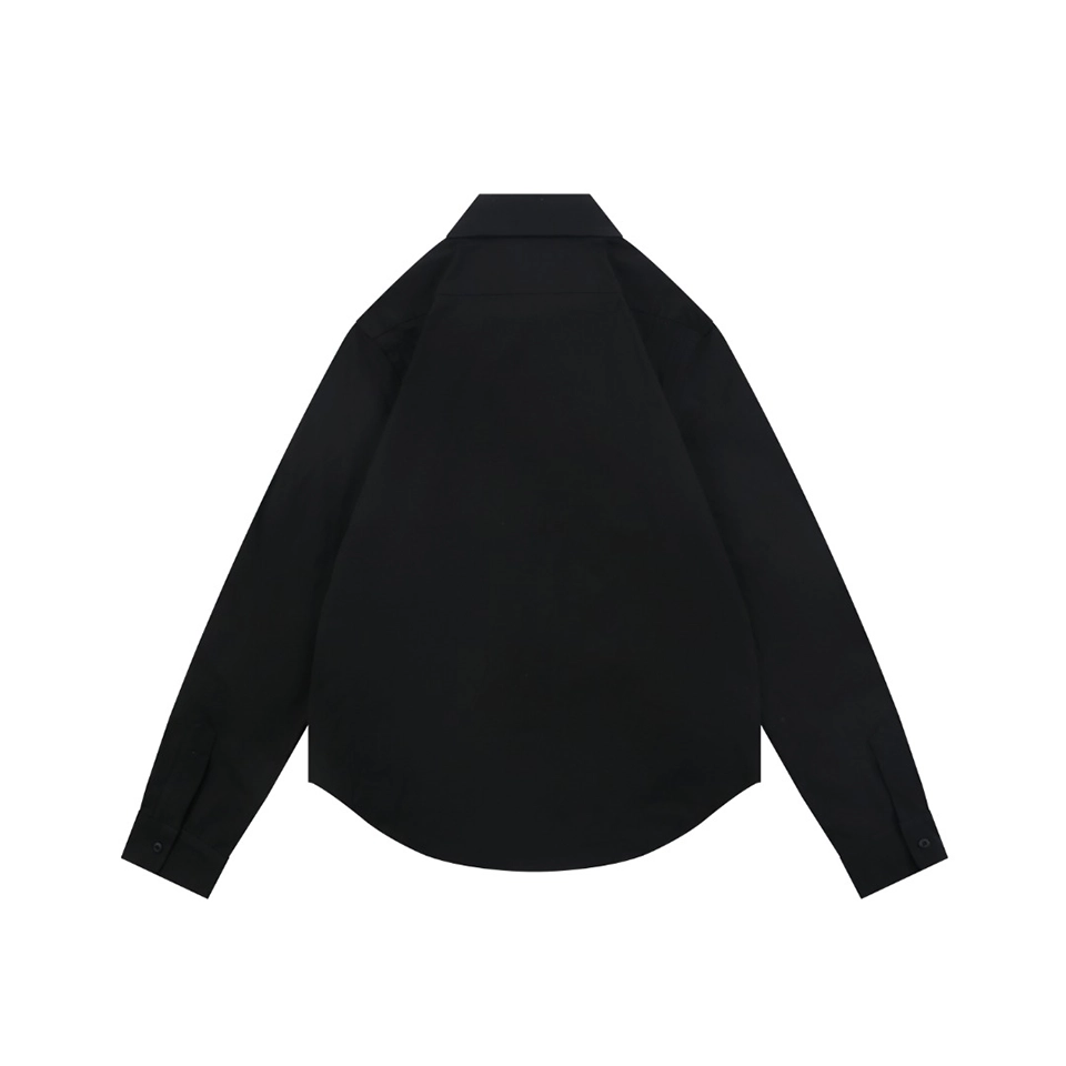 Miu Miu Logo Patch Relaxed Shirt Back view
