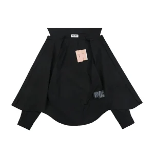 Miu Miu Logo Patch Relaxed Shirt Lining