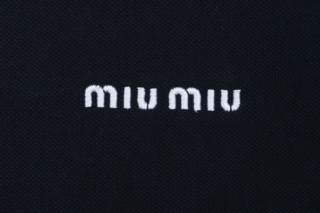 MiuM Contrast-Trim Logo Zip-Up Jacket Brand