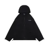 MiuM Embroidered Logo Fleece Hooded Jacket
