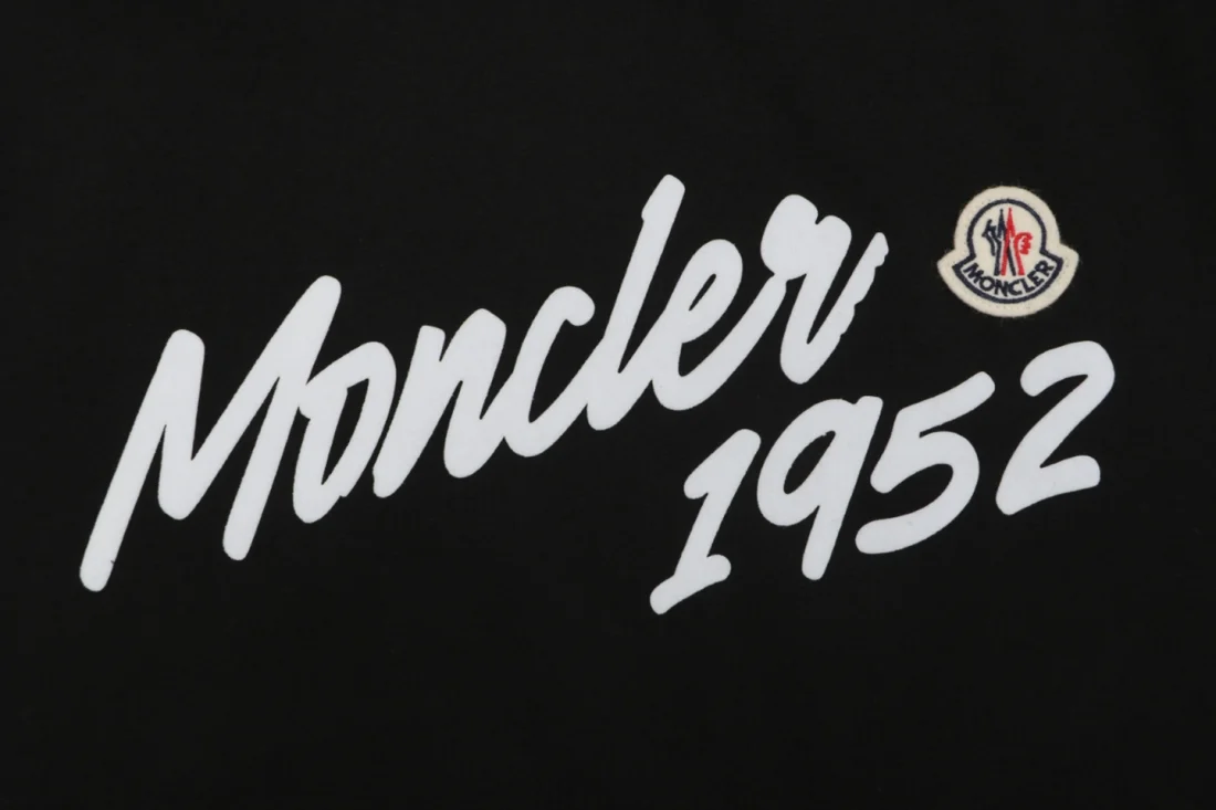 Moncler 1952 Signature Logo Shirt Black Front Print