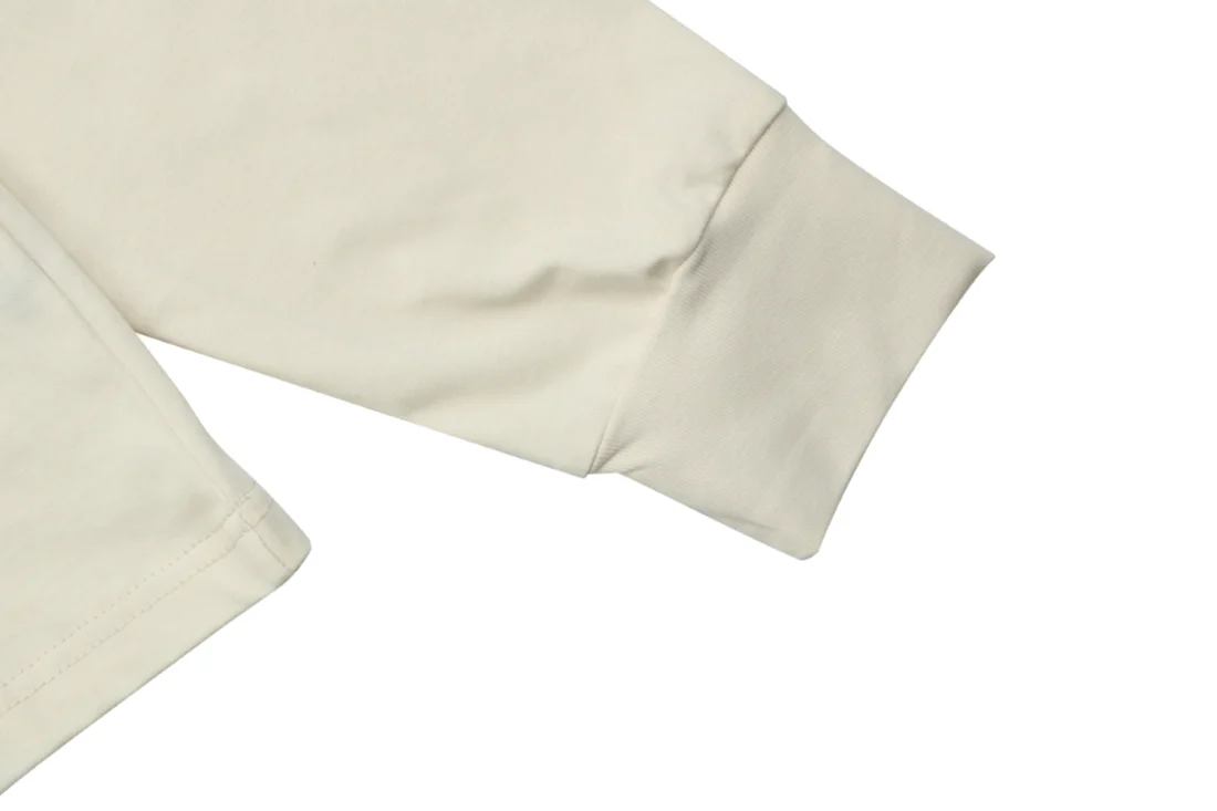 Moncler 1952 Signature Logo Shirt Beige Cuff