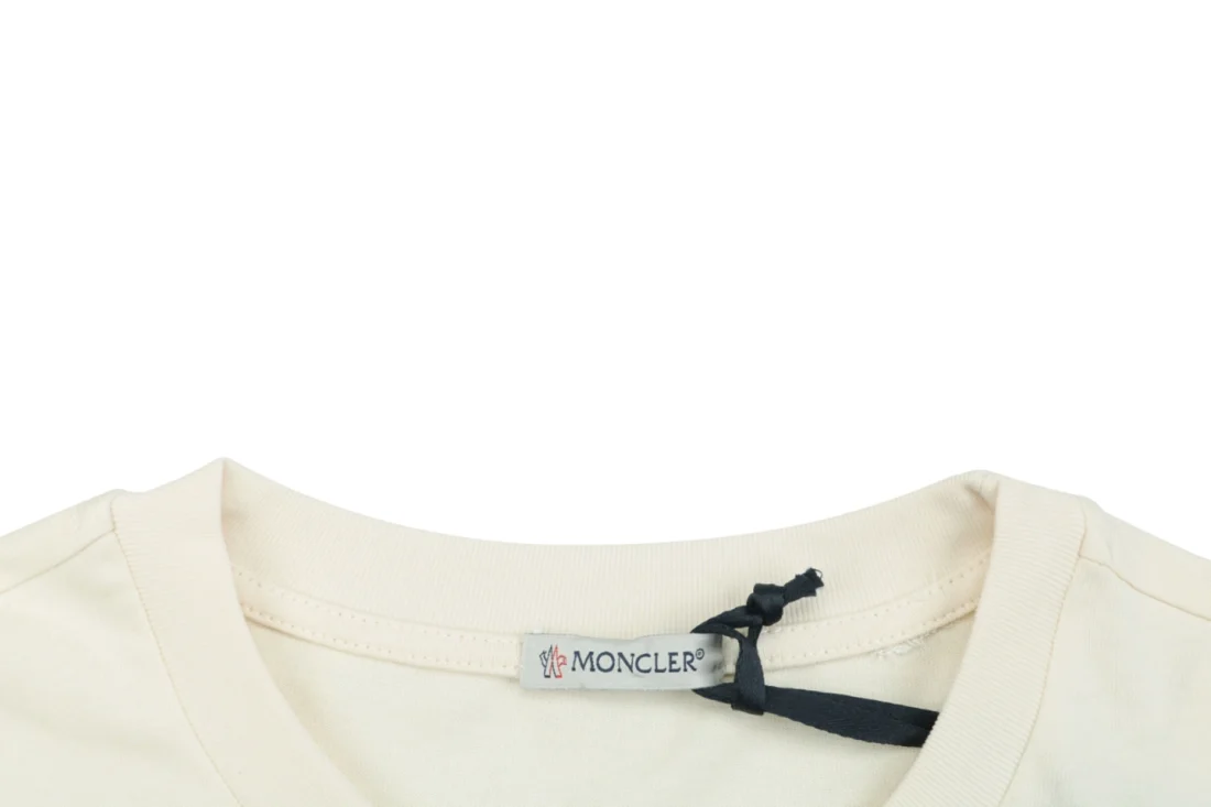 Moncler 1952 Signature Logo Shirt Beige Collar