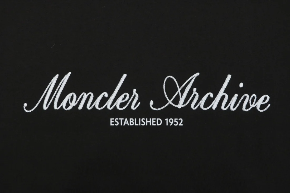 Moncler Archive 1952 Signature Logo Crewneck Sweatshirt Black Brand