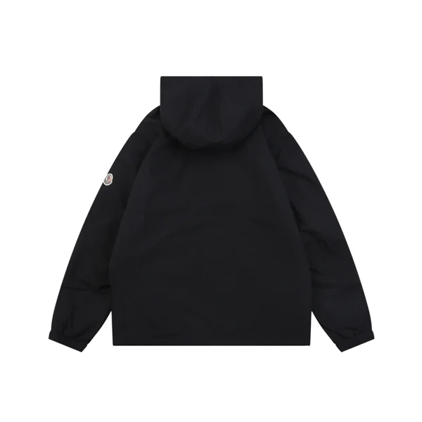 Moncler Tonal Logo Hooded Jacket Back view