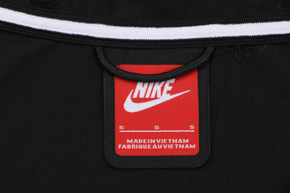 Nike Tech Windrunner V-Line Hooded Jacket Black Brand label