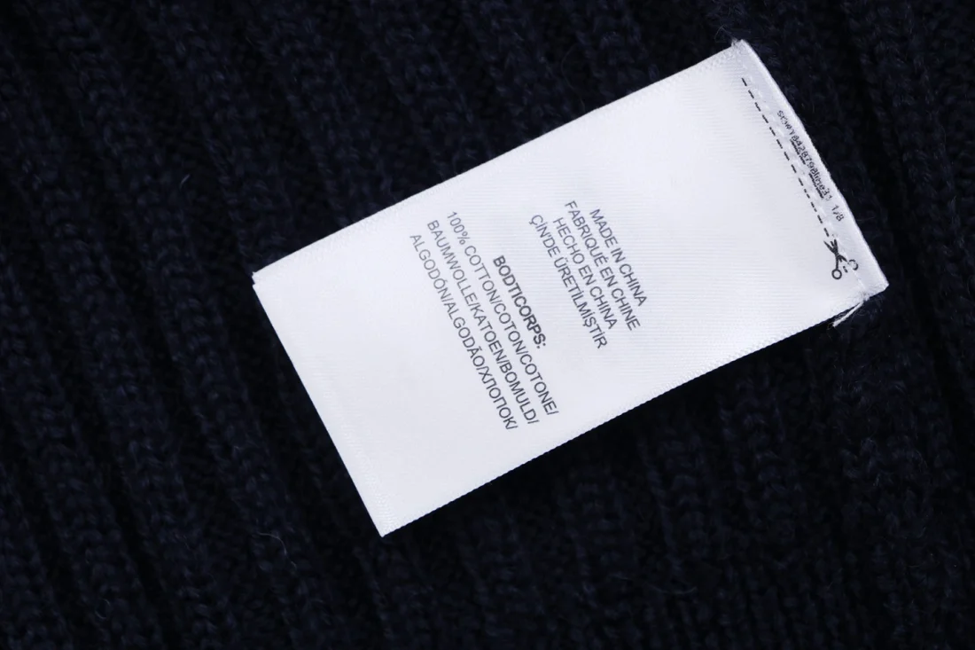 Ralph Lauren Pony Embroidered Ribbed Half-Zip Turtleneck Sweater Black Wash label