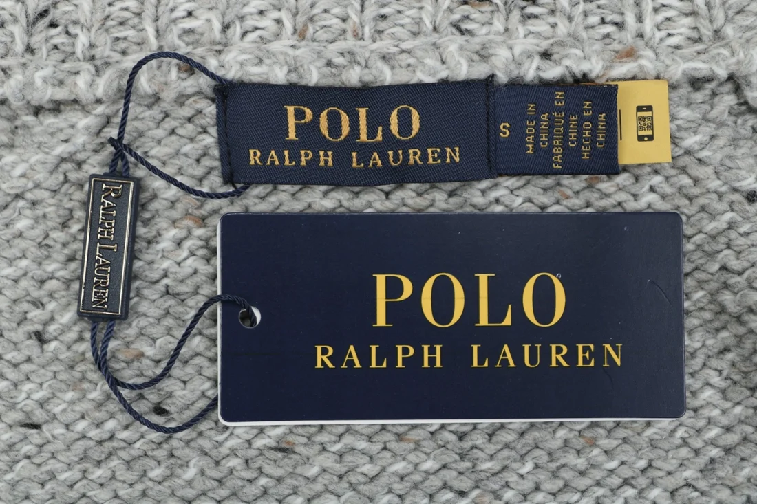 Ralph Lauren Pony Logo Donegal Wool Cardigan