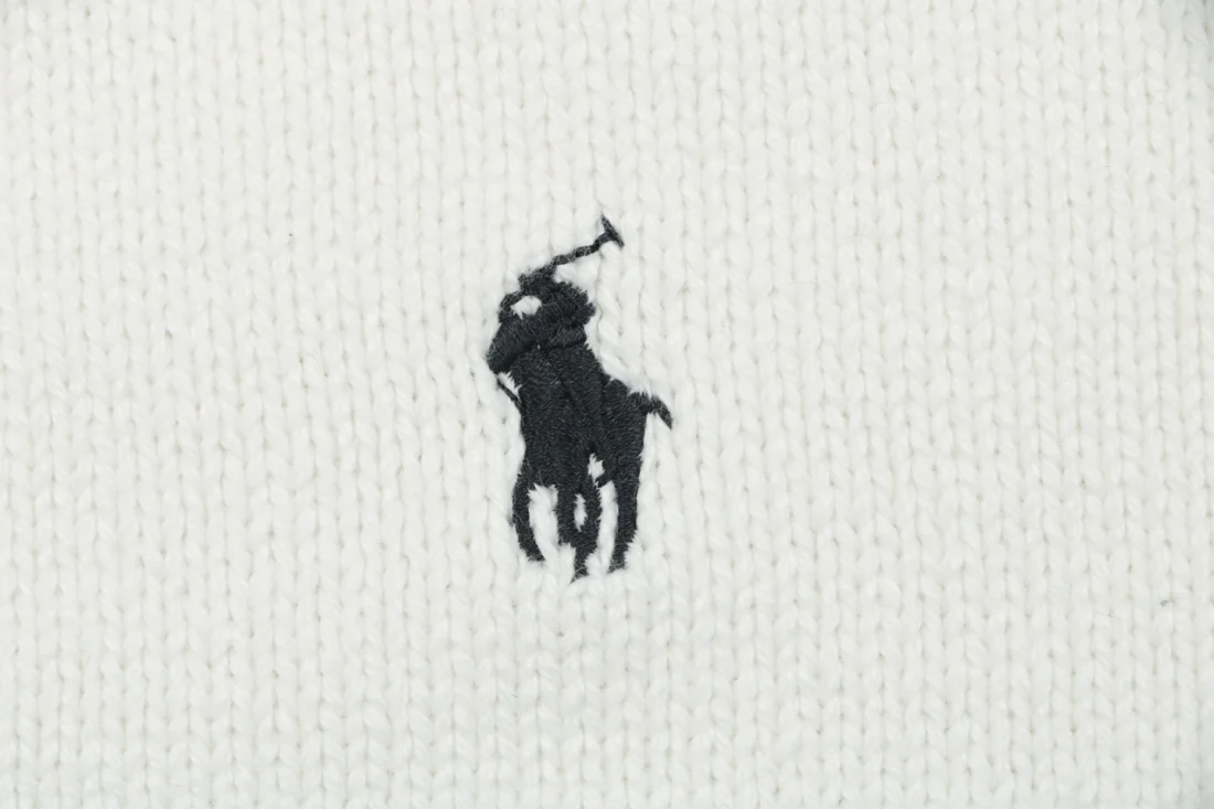 Ralph Lauren Pony Logo Five-Button Pocket Cardigan White Brand