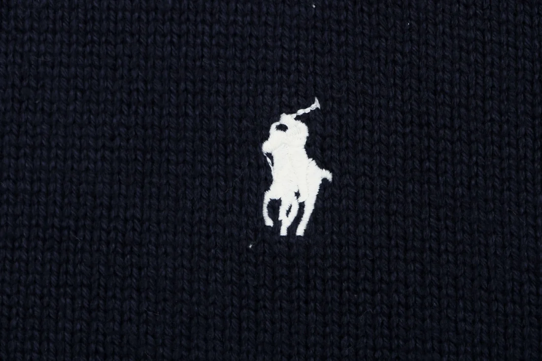 Ralph Lauren Pony Logo Five-Button Pocket Cardigan Navy Brand