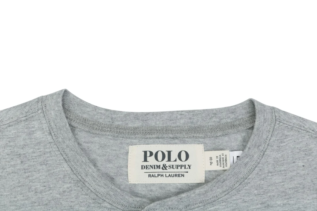 Ralph Lauren Pony Logo Henley Shirt Collar