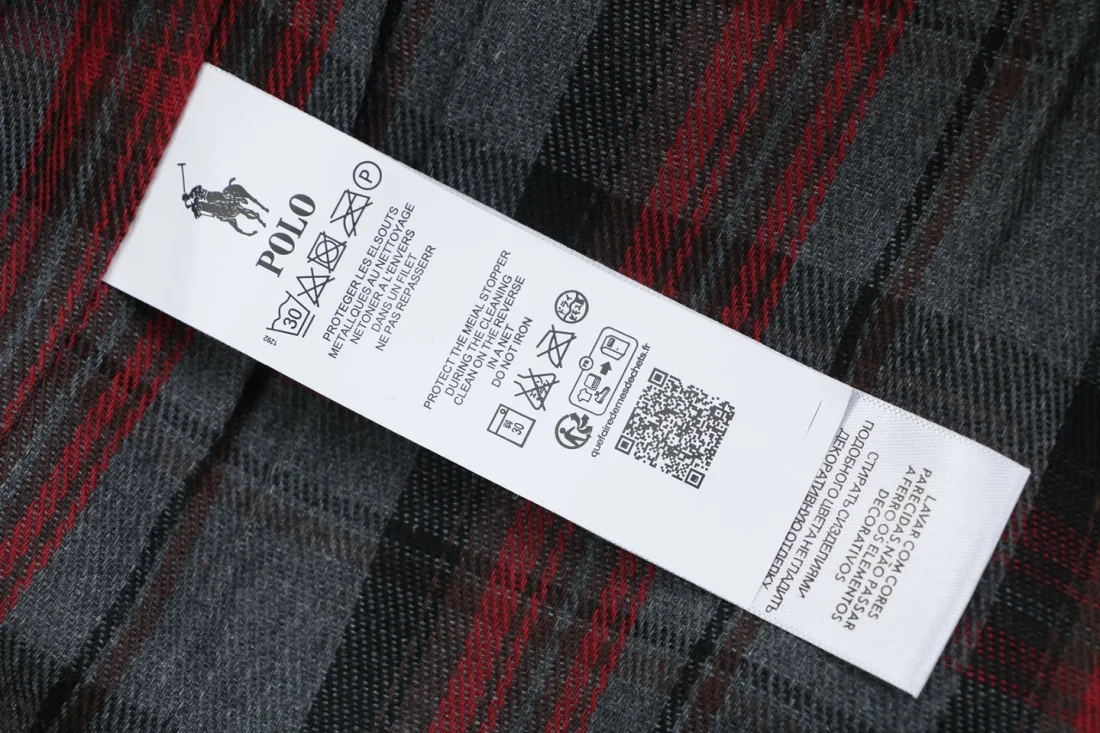 Ralph Lauren Pony Logo Red Collar Harrington Jacket Wash label