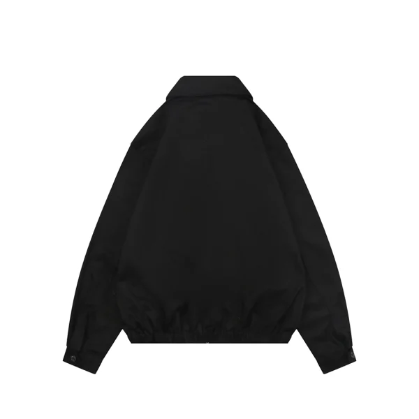 Ralph Lauren Pony Logo Script Embroidered Black Harrington Jacket Back view
