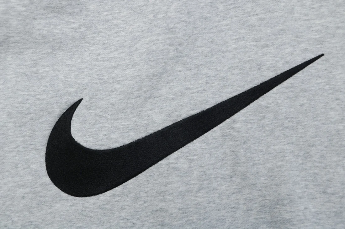 Supreme x Nike Air Max Swoosh Embroidered Zip-Up Hoodie Grey Brand