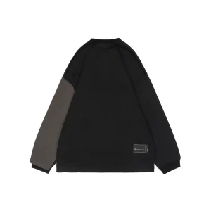 We11done Colorblock Logo Print Shirt Black Back view