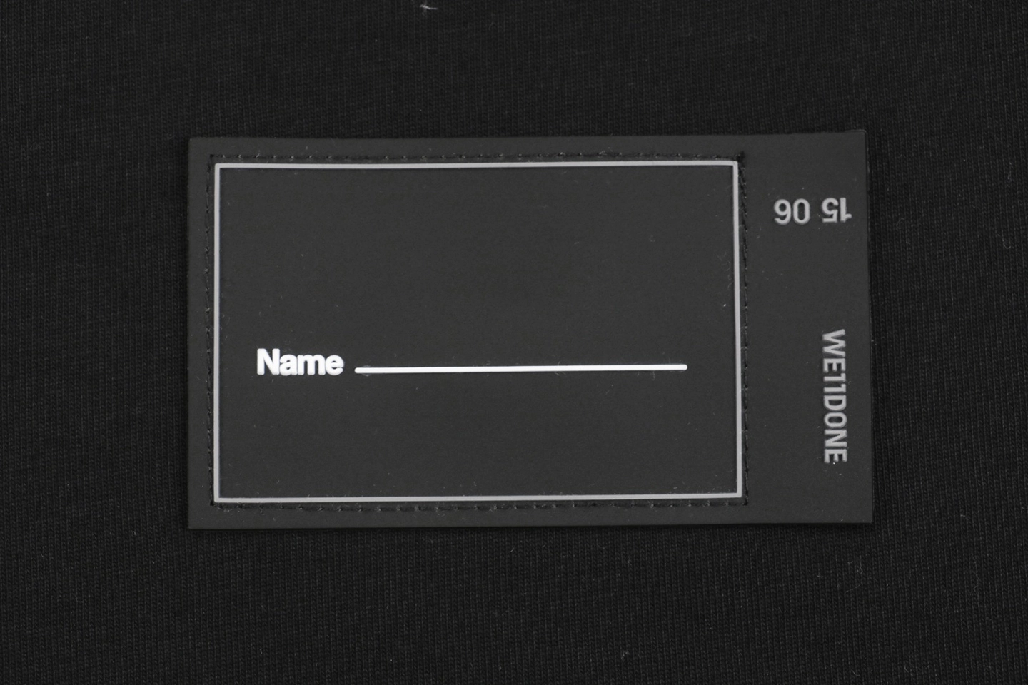 We11done Colorblock Logo Print Shirt Black