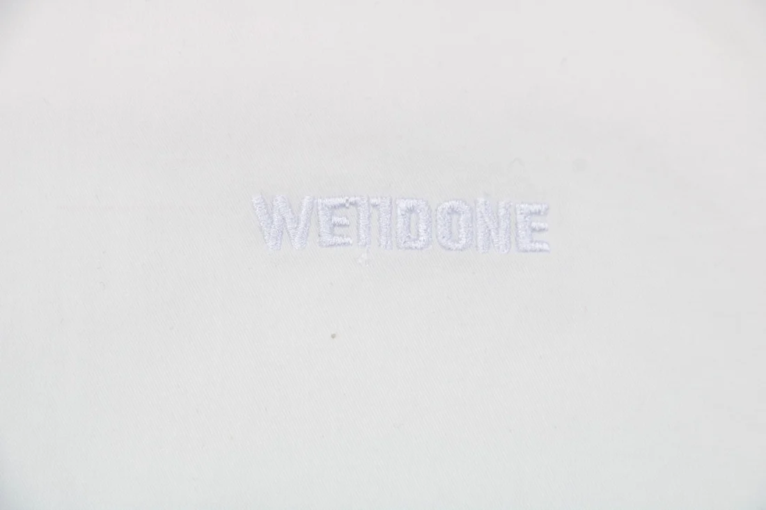 We11done Crayon Logo Print Shirt White Brand