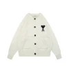 AMI Paris Ami de Coeur Heart Logo Button-Up Cardigan