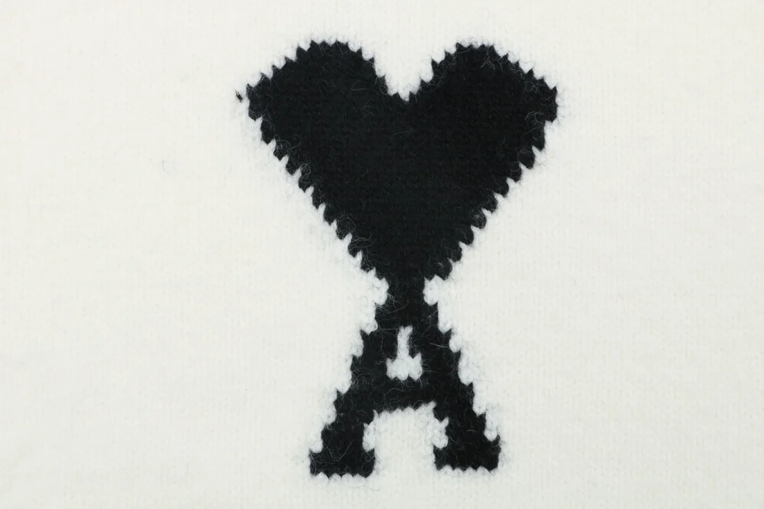 AMI Paris Ami de Coeur Heart Logo Button-Up Cardigan Brand