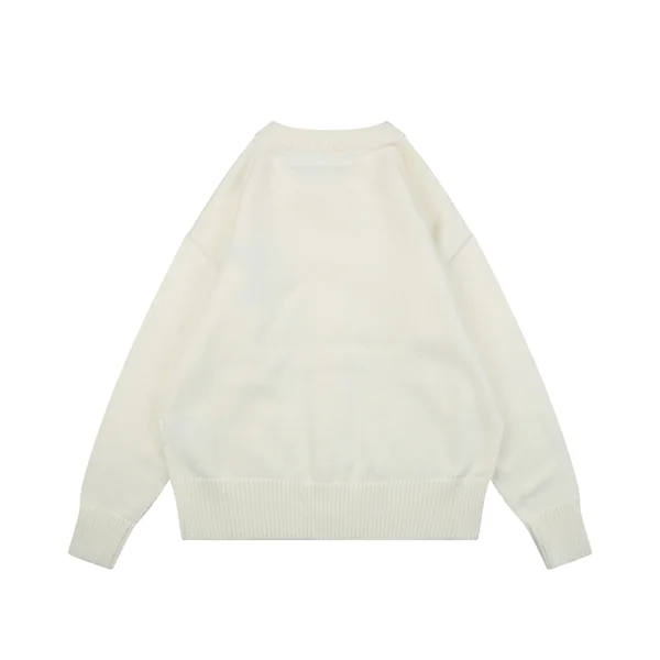 AMI Paris Ami de Coeur Heart Logo Button-Up Cardigan Back view