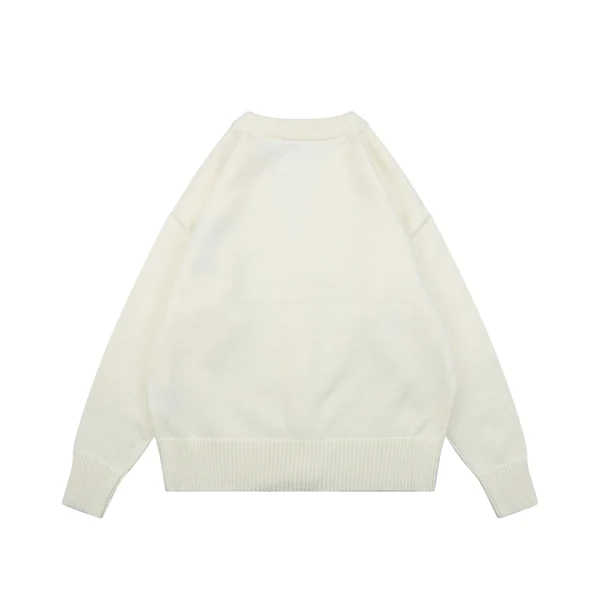 AMI Paris Ami de Coeur Heart Logo V-Neck Cardigan Back view