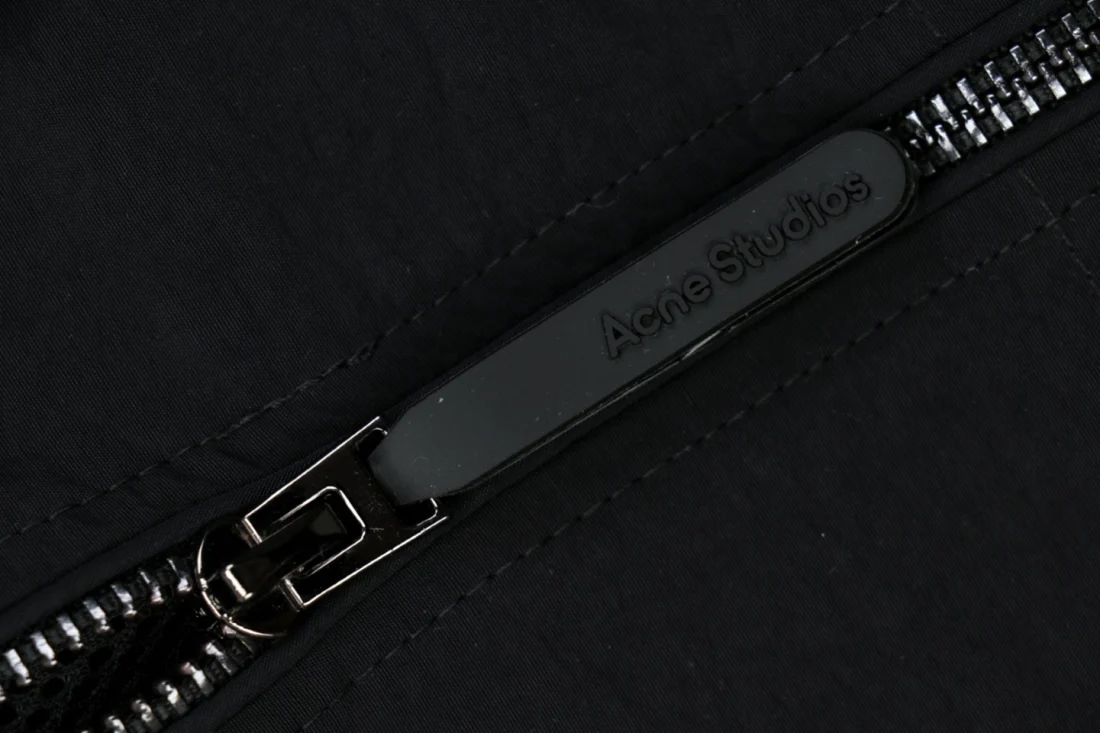 Acne Studios Tonal Logo Zip-Up Jacket Zipper puller