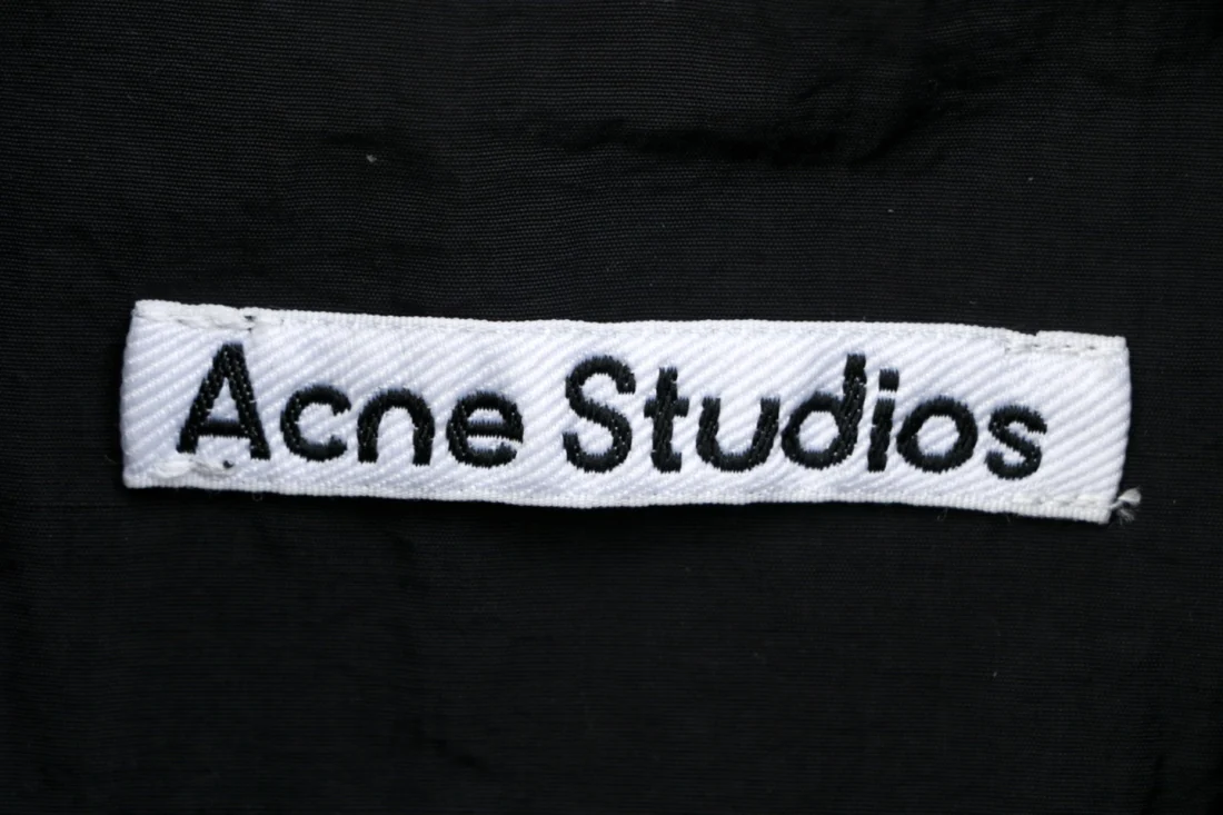 Acne Studios Tonal Logo Zip-Up Jacket Brand label