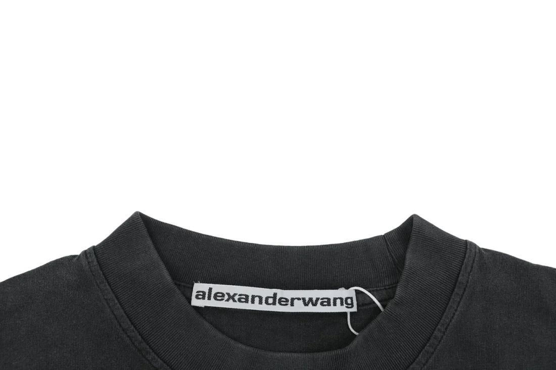 Alexander Wang Logo Washed Oversized Shirt Collar