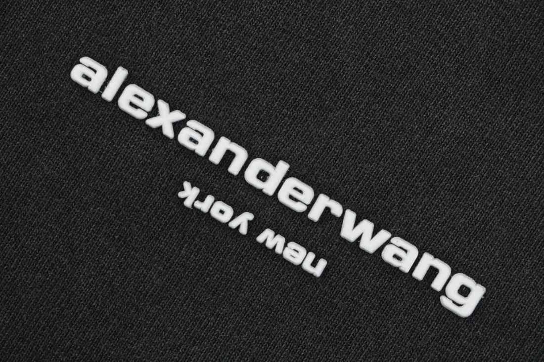 Alexander Wang Logo Washed Oversized Shirt Front Print