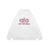 Alo Move With Purpose Logo Print Crewneck Sweatshirt (White/Black)