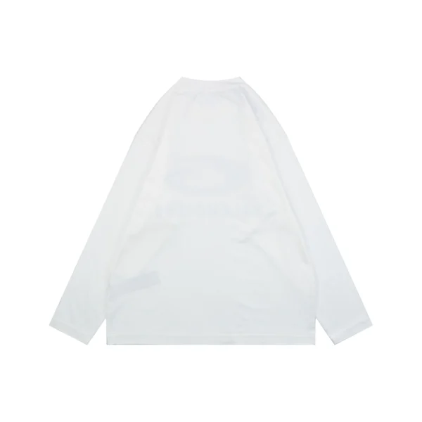 Balenciaga Smoke Ring Logo Oversized Shirt White Back view