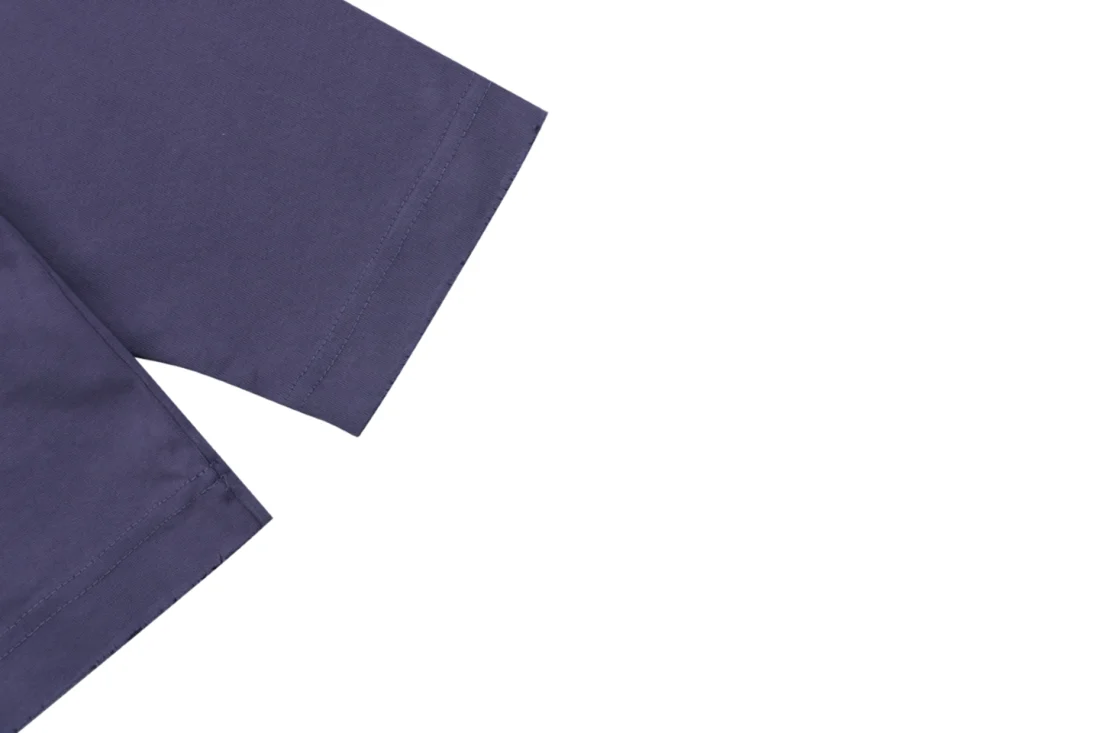 Balenciaga Smoke Ring Logo Oversized Shirt Navy Cuff