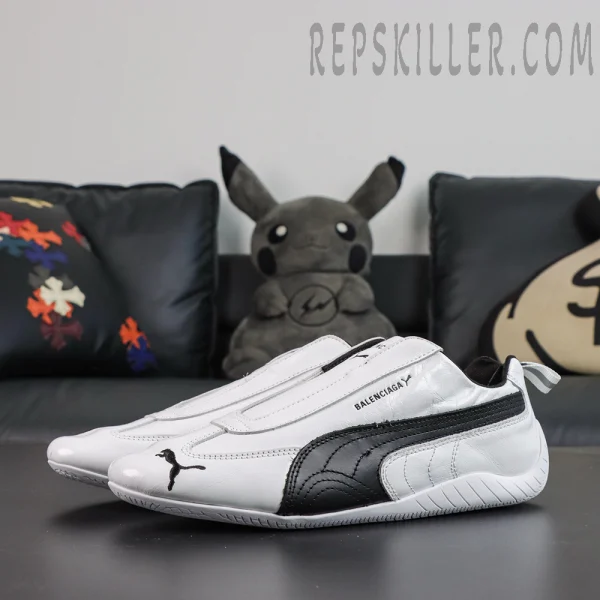 Balenciaga x PUMA Speedcat Leather 'White Black'